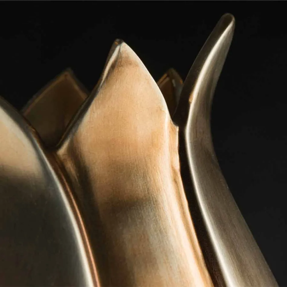 Modern dekorativ vas i färgad keramik handgjord i Italien - Onyx Viadurini