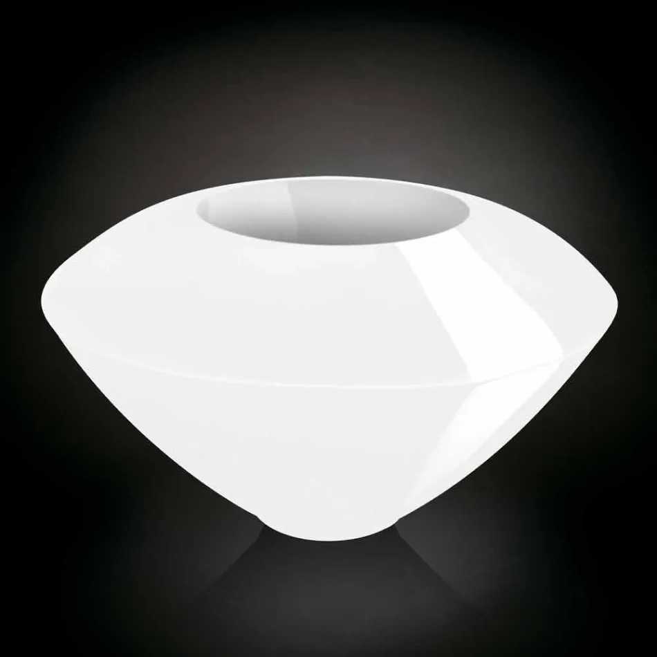 Modern dekorativ vas i färgad polyeten Tillverkad i Italien - timmer Viadurini