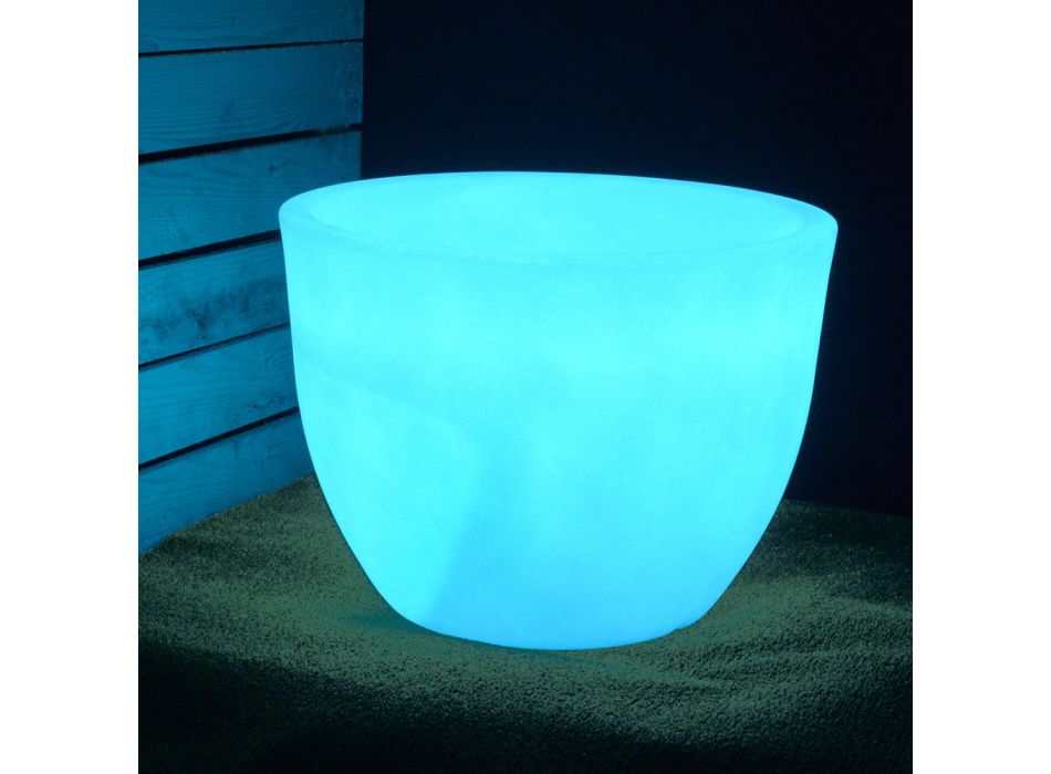 Fluorescerande vas för inomhus eller utomhus 3 dimensioner Made in Italy - Fluos Viadurini