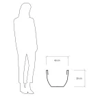 Fluorescerande vas för inomhus eller utomhus 3 dimensioner Made in Italy - Fluos Viadurini