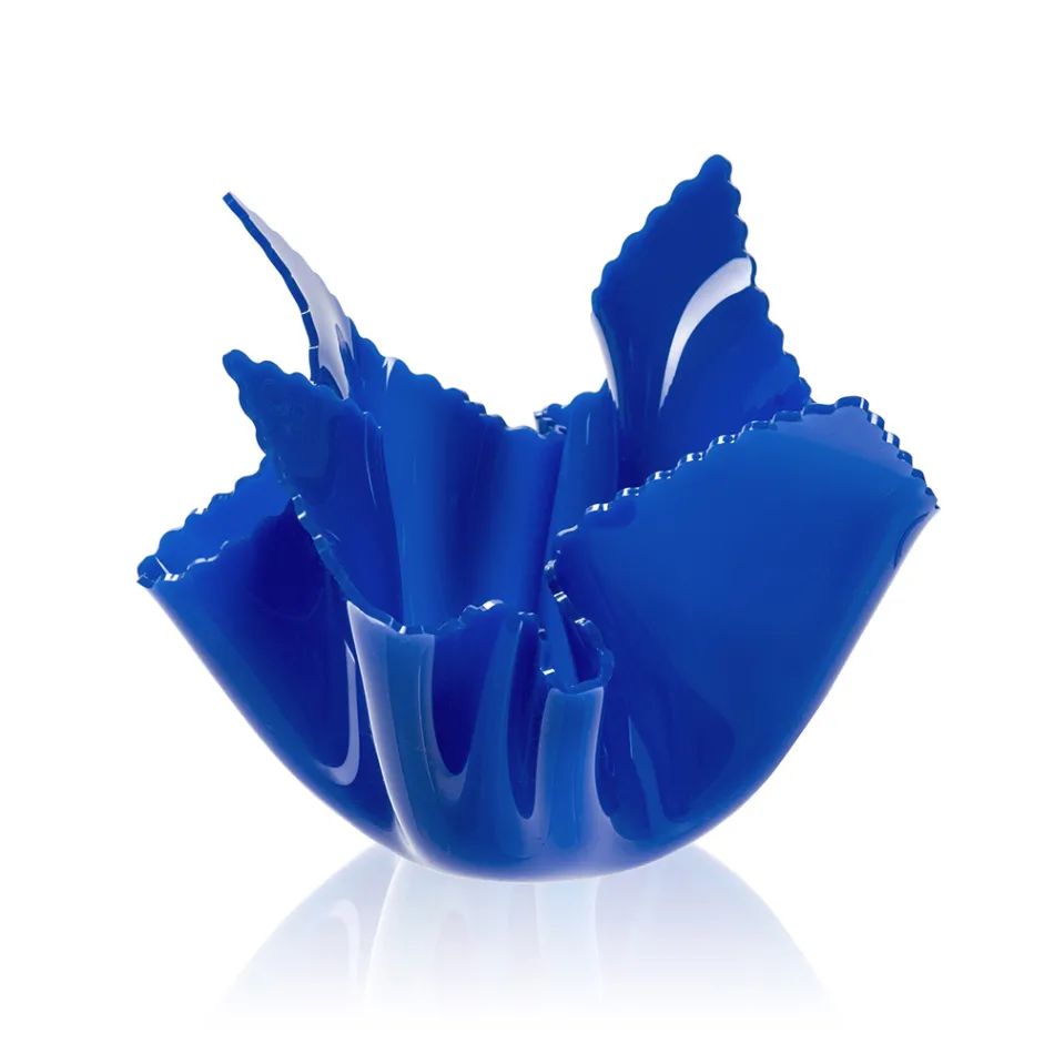 Återvinningsbar, draperad färgad plexiglasvas 2 delar 2 storlekar - Gabria Viadurini