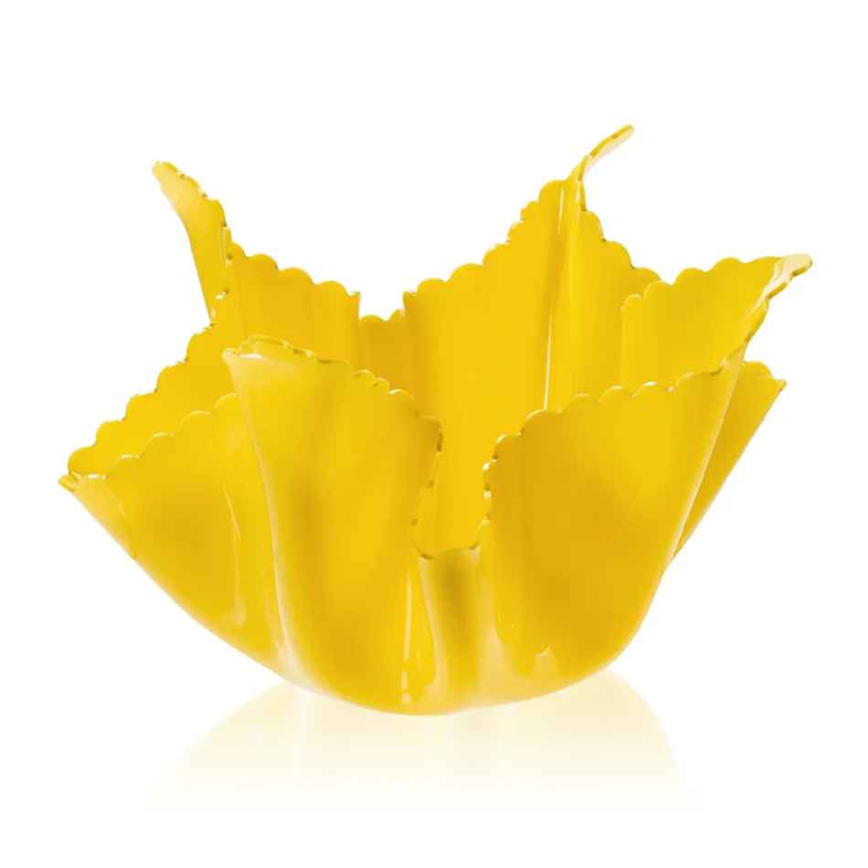 Återvinningsbar, draperad färgad plexiglasvas 2 delar 2 storlekar - Gabria Viadurini