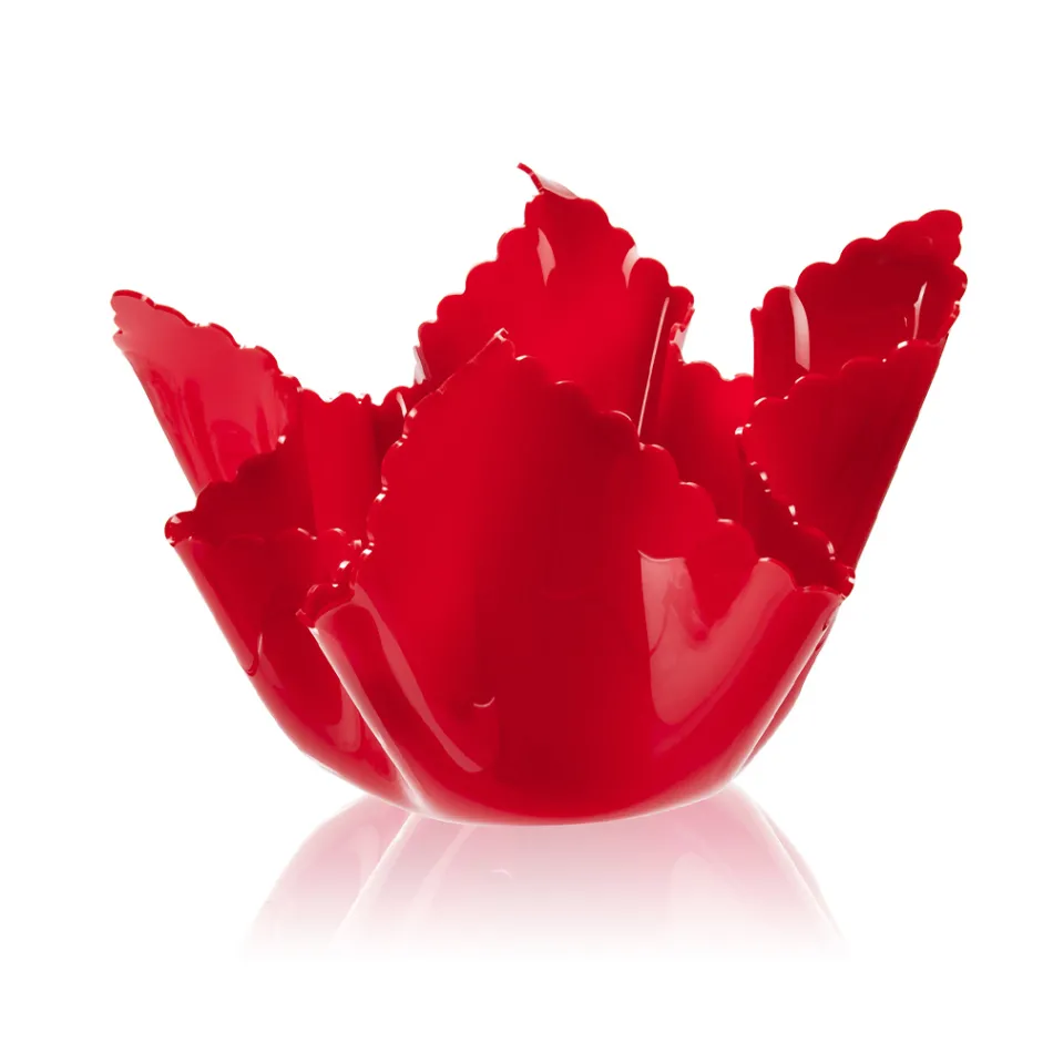 Återvinningsbar, draperad färgad plexiglasvas 2 delar 2 storlekar - Gabria Viadurini