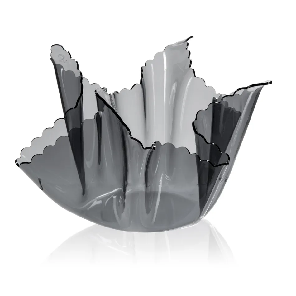 Återvinningsbar, draperad färgad plexiglasvas 2 delar 2 storlekar - Gabria Viadurini