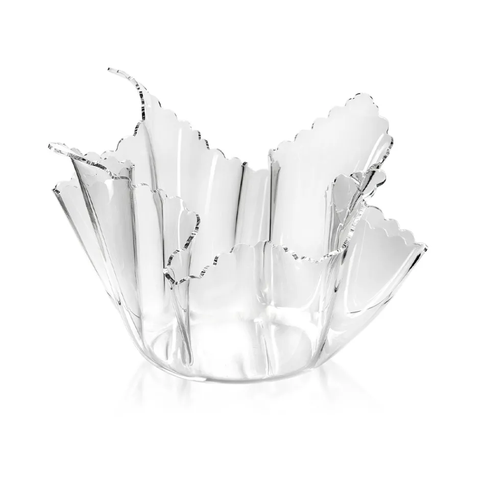 Återvinningsbar, draperad färgad plexiglasvas 2 delar 2 storlekar - Gabria Viadurini