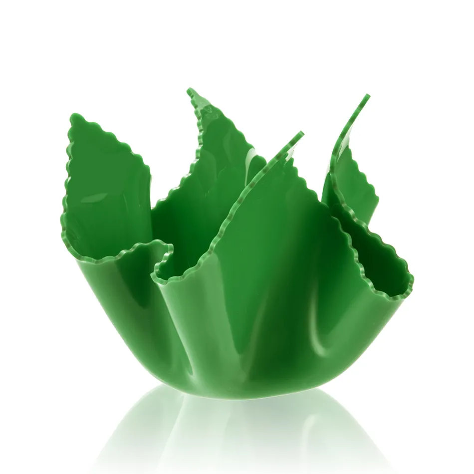 Återvinningsbar, draperad färgad plexiglasvas 2 delar 2 storlekar - Gabria Viadurini