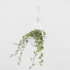 Hängande vas i stål och keramik Tillverkad i Italien - Leotta Viadurini