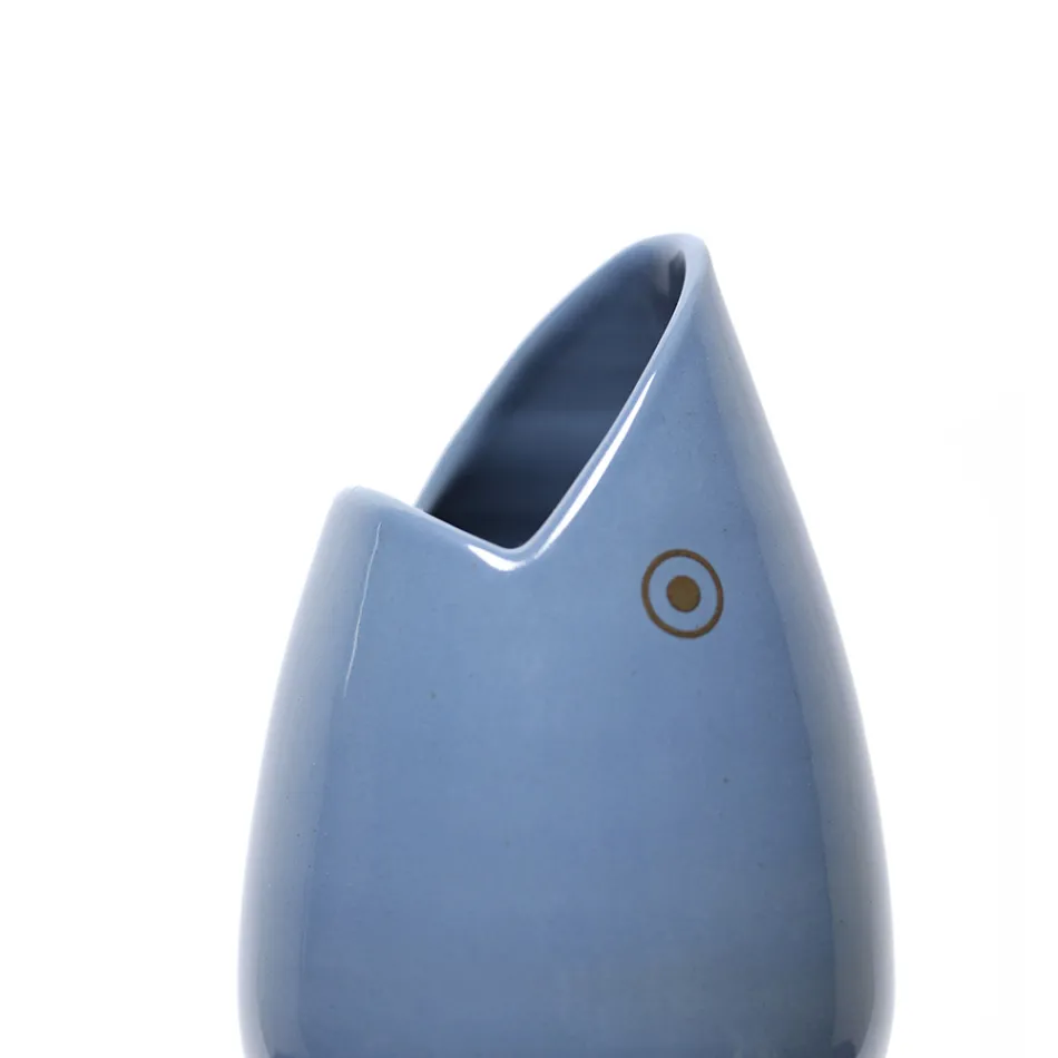 Keramisk blomvas handgjord i Italien - Tonfisk Viadurini