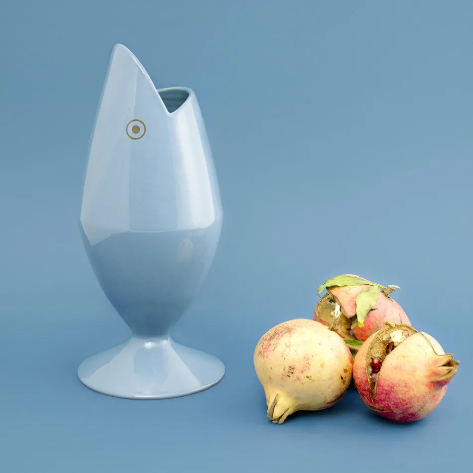 Keramisk blomvas handgjord i Italien - Tonfisk Viadurini