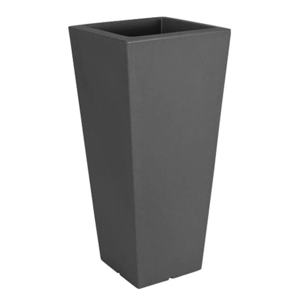 Fluofärgad fyrkantig trädgårdsvas med ljus Made in Italy - Avanas Viadurini