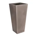 Fluofärgad fyrkantig trädgårdsvas med ljus Made in Italy - Avanas Viadurini