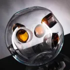 Rund inomhusvas i blåst Murano-glas Tillverkad i Italien - Kimo Viadurini