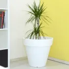 Rund färgad trädgårdsvas eller med belysning Made in Italy - Avanas Viadurini