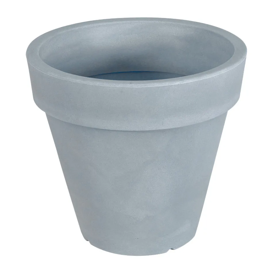 Rund färgad trädgårdsvas eller med belysning Made in Italy - Avanas Viadurini