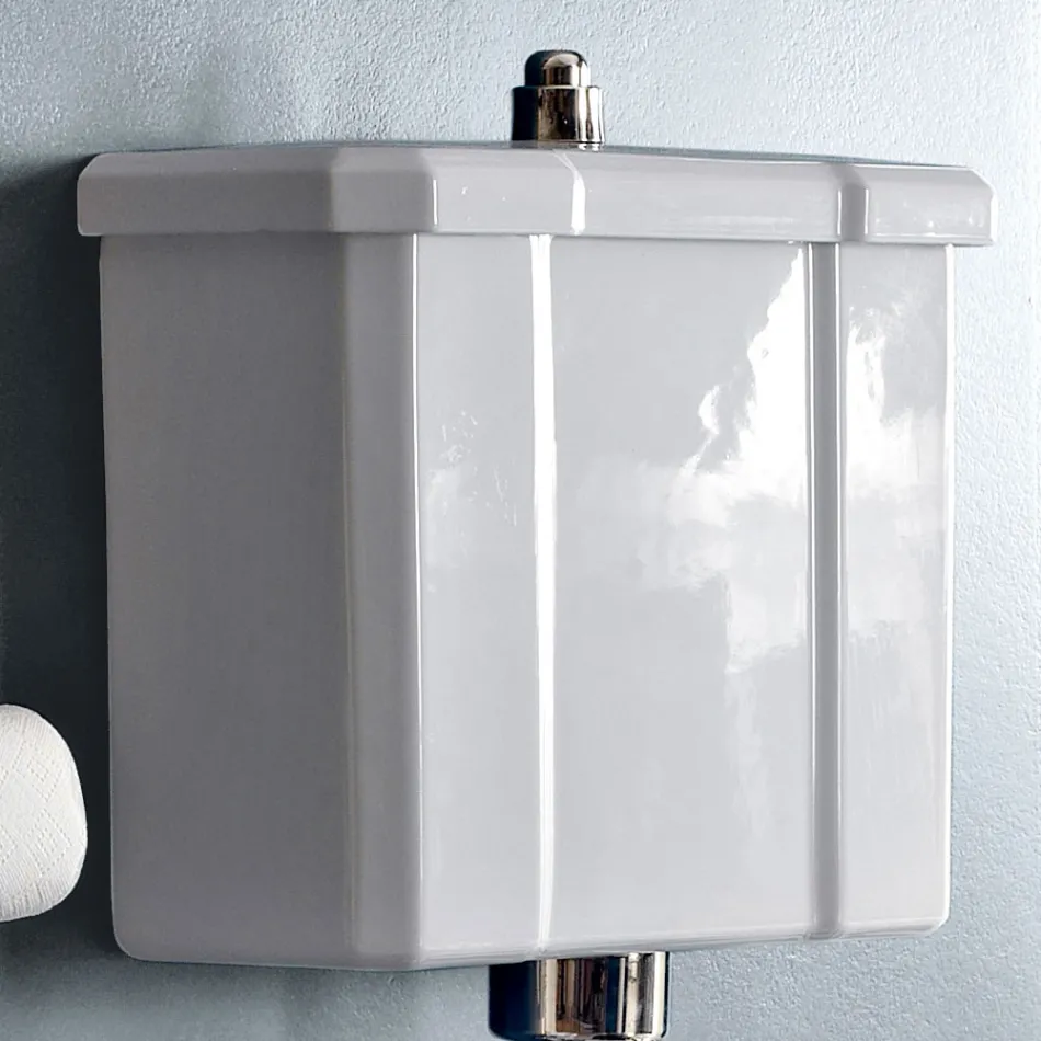 Golvmonterad toalett med keramisk kassett och tillverkad i Italien Black Seat - Marwa Viadurini