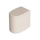 Golvstående toalettstol i keramik i olika färger, tillverkad i Italien - Flicka Viadurini