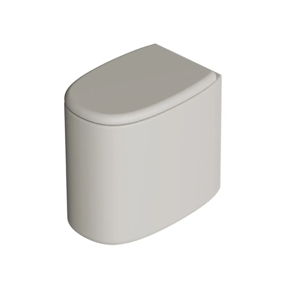 Golvstående toalettstol i keramik i olika färger, tillverkad i Italien - Flicka Viadurini