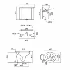 Keramisk golvvase med kassett tillverkad i Italien - Marwa Viadurini