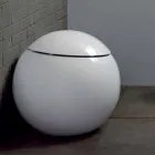 Vase Design WC Jar tillverkad i Italien i keramisk Fanna Viadurini