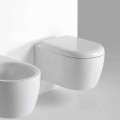 Wall Design WC i modern design i färgad keramik tillverkad i Italien - Lauretta