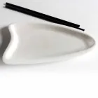 Handgjord köksbricka i vit Carrara-marmor Tillverkad i Italien - Portos Viadurini