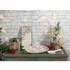 Julbricka Oval Porslin Serveringsplatta 2 stycken - Slaktarkvast Viadurini