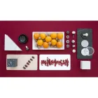 Rektangulär bricka i vit Carrara-marmor tillverkad i Italien - Vassili Viadurini