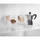 Upphöjd bricka i transparent plexiglas 6 eller 8 Kaffedesign 2 stycken - Cracco Viadurini