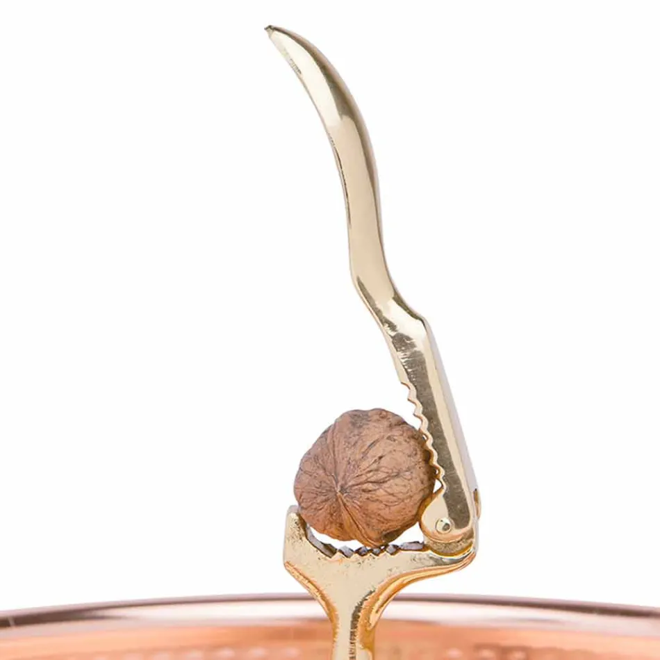 Handgjord nötknäpparbricka med konserverad koppar 28 cm - Paronzo Viadurini