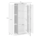 Showcase 3 Doors Vardagsrum Vitt och antracit Trä, cement eller lönn - Therese Viadurini