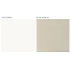 Vitrin för vardagsrum med 1 dörr i vitt och Canaletto-finish Made in Italy - Gerd Viadurini