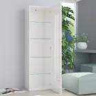 Design Vardagsrum Vitrinskåp i vitt, antracit eller betong - Suzana Viadurini