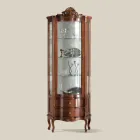 Vitrinskåp i vardagsrummet 1 dörr och 2 trälådor Tillverkad i Italien - Leonor Viadurini