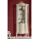 Vardagsrum trävitrin med 1 lyxdörr tillverkad i Italien - Leonor Viadurini