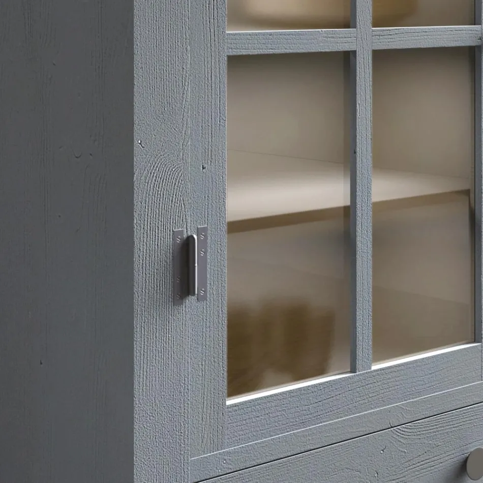 Living Room Showcase i massiv gran helt tillverkad i Italien - Pascual Viadurini