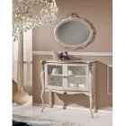 Living Room Showcase 2 dörrar i valnöt eller vitt trä Tillverkad i Italien - London Viadurini