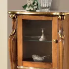 Vitrin för vardagsrum med 1 glasdörr och 3 lådor Tillverkad i Italien - London Viadurini