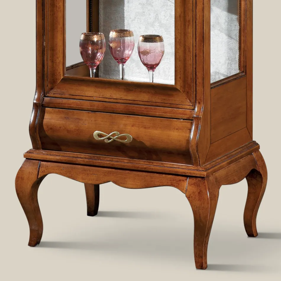 Lyxigt vardagsrumsmonter i klassiskt valnötsträ tillverkat i Italien - Hastings Viadurini