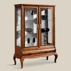 Lyxigt vardagsrumsmonter i klassiskt valnötsträ tillverkat i Italien - Hastings Viadurini