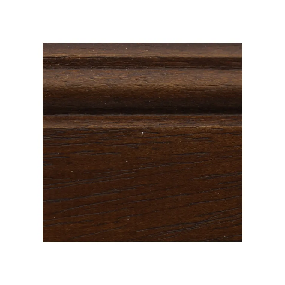 Hörn Vitrinskåp med 1 dörr och 2 glashyllor Tillverkat i Italien - Denka Viadurini