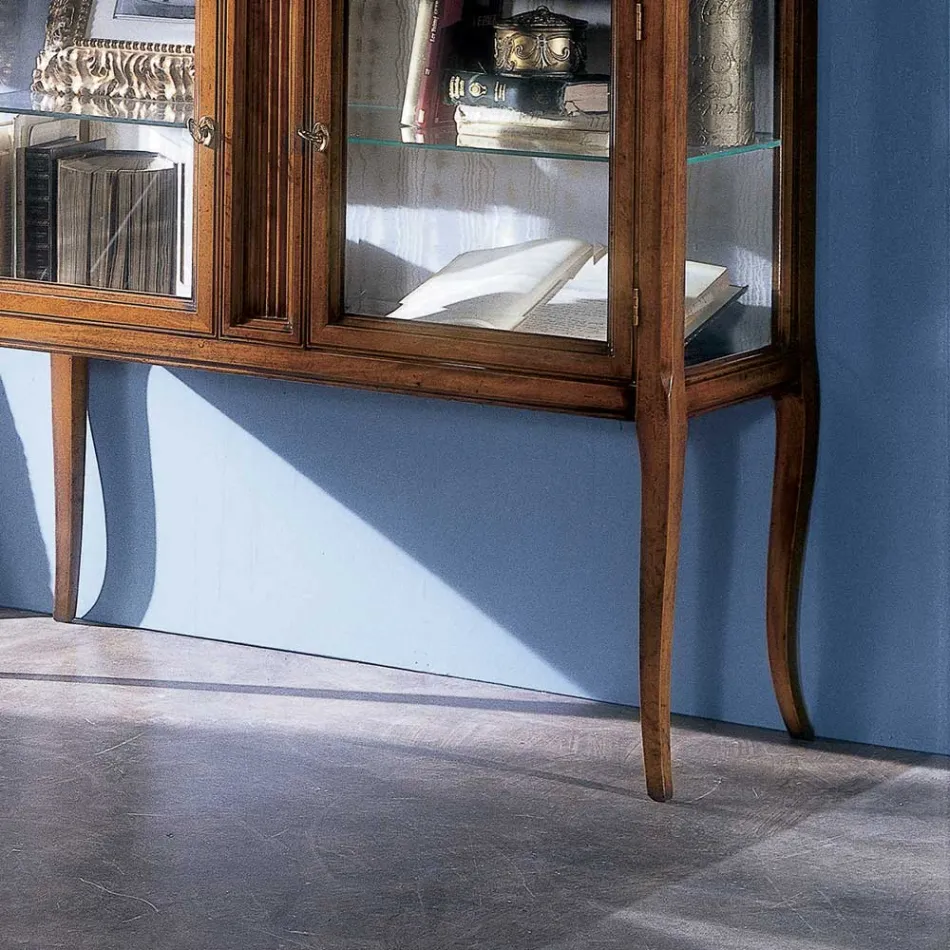 Showcase i massivt Toulipier-trä Tillverkat i Italien - Chantico Viadurini