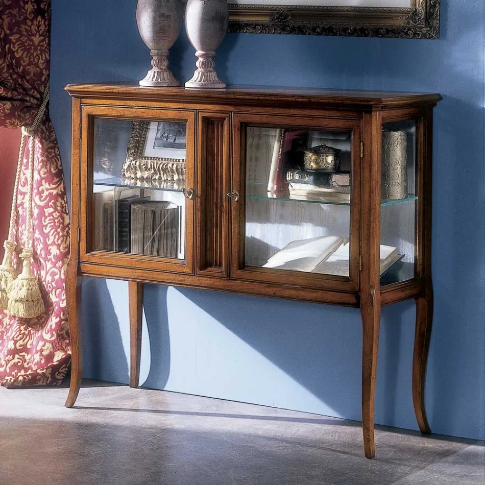 Showcase i massivt Toulipier-trä Tillverkat i Italien - Chantico Viadurini