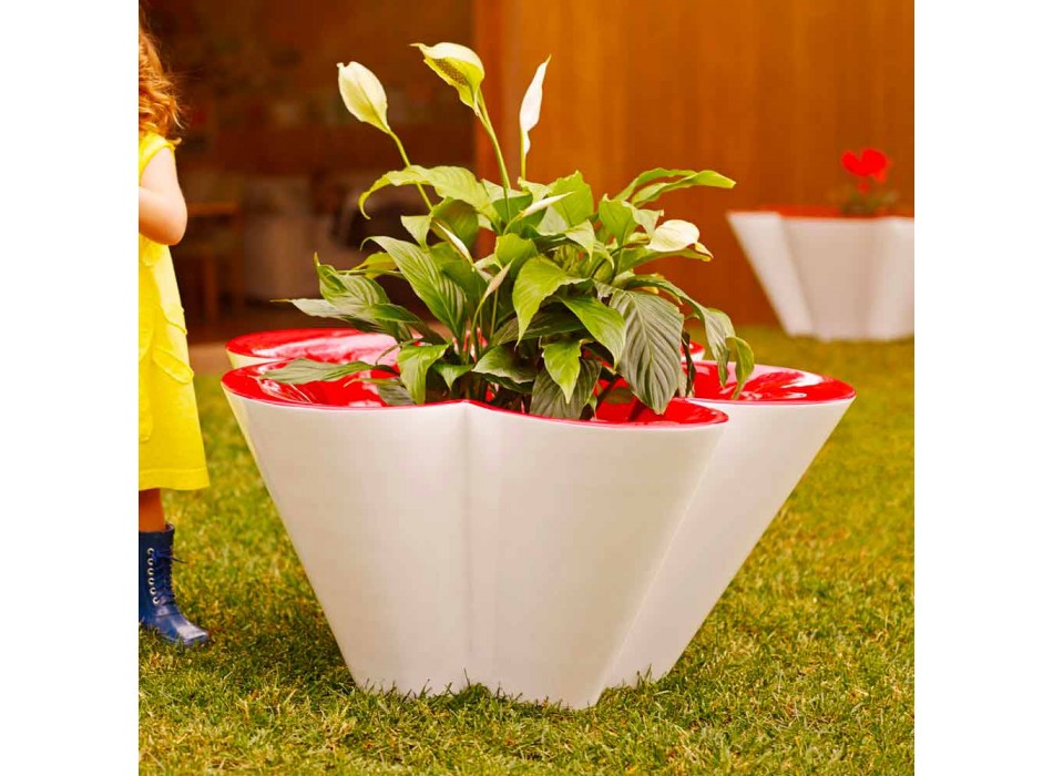 Vondom Agatha plantering av modern utomhusfärgad polyeten design Viadurini