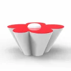 Vondom Agatha design utomhusbord i färgad polyeten Viadurini