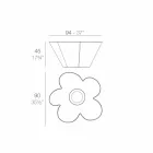 Vondom Agatha design utomhusbord i färgad polyeten Viadurini