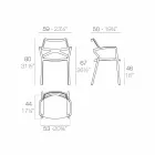 Vondom Delta modern design polypropylen trädgårdsstol Viadurini