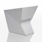 Vondom Faz vitlackad trädgårdstol med modern design Viadurini