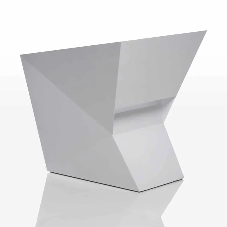 Vondom Faz vitlackad trädgårdstol med modern design Viadurini