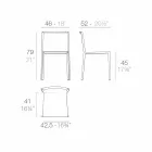 Vondom Quartz stapelbar trädgårdsstol med modern design Viadurini