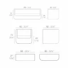 Vondom Ulm utomhus lounge med modern vit design Viadurini